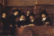 REMBRANDT Harmenszoon van Rijn Tthe Syndics of the Amsterdam oil painting